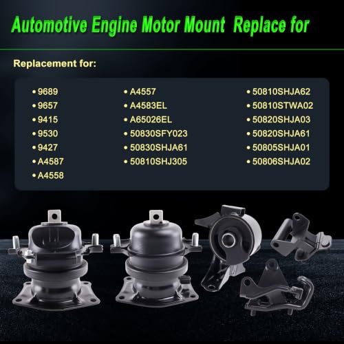 Engine Motor Mount Compatible with 07 Odyssey 3.5L EX-L or Touring - size: 2007 Odyssey 3.5L EX-L