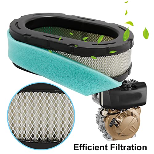 32 083 09-S Air Filter + 24 393 04-S Fuel Pump Replacement for Kohler KT610 KT620 KT715 KT725 KT730 KT735 KT740 KT745 19HP-26HP 7000 Series Lawn Mower w/32 083 10-S Pre Cleaner