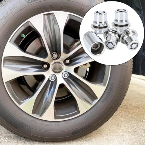 M12 x 1.5 Wheel Lock Lug Nut Set, 4PCS Vehicle Tire Lock and 1PC Key