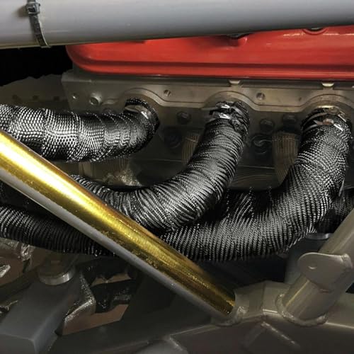 Design Engineering Titanium Exhaust Wrap 2" x 100' | Lava Rock Technology - color: Black, size: 2" x 100'