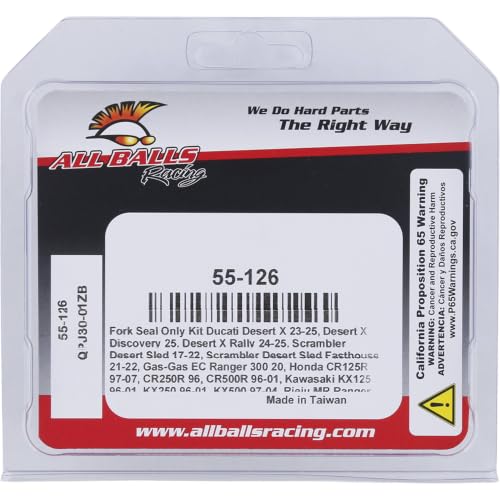 All Balls Racing Fork Seal Kit for Yamaha WR250R Dual Sport YZ125 1996-2022