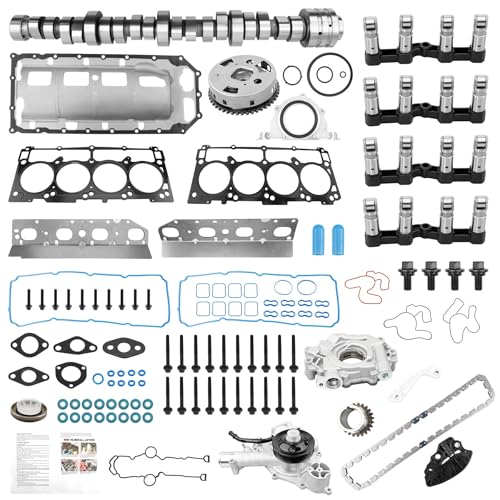 MDS 5.7L Hemi Camshaft Lifter Kit With Oil Pump Water Pump Set,Compatible with 2009-2010 Dodge Ram 1500 Durango Chrysler Aspen 2011-2015 Ram 1500,Replace# 53022263AF 5038684AA 53021622BH