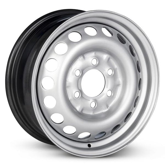 16x6.5 in Steel Wheel Rim 6 Lug 130mm 54mm Offset 84.5mm CB| Powder-Coated Silver finish Fits 2014-2024 Mercedes-Benz Sprinter 2500 | New OEM Replacement | 91040113009090 - color: Silver, size: 2014-2024 Sprinter 2500 - 16x6.5 inch