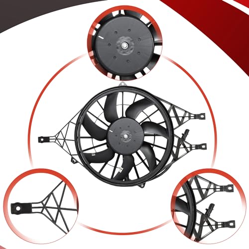 PartsFlow Engine Radiator Cooling Fan Assembly For 2000 2001 2002 2003 2004 Dodge Dakota For 2000 2001 2002 2003 Dodge Durango OE#620-030 - color: For Dodge Dakota&Durango