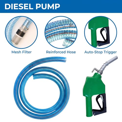 DC12V 175W 12GPM Diesel Transfer Pump Kit w/Fuel Meter & Nozzle