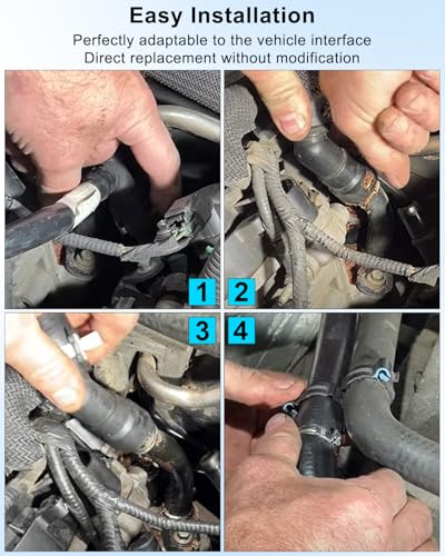 FL3Z-18472-K Heater Hose Inlet and Outlet Fit for Ford F-150 5.0L 2015-2017