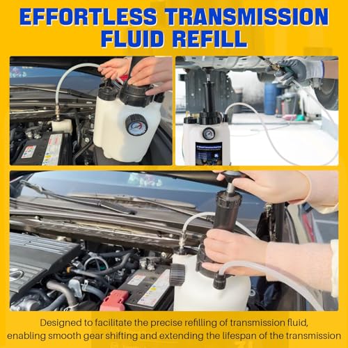 DASBET 3L Transmission Fluid Pump Kit with 12pcs ATF Adapters