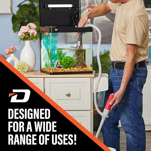 Deway Stick Fuel Pump, Auto-Stop + Beep Alert, 15in, D-Battery, 2.4 GPM - style: Auto-Stop w/ Beep