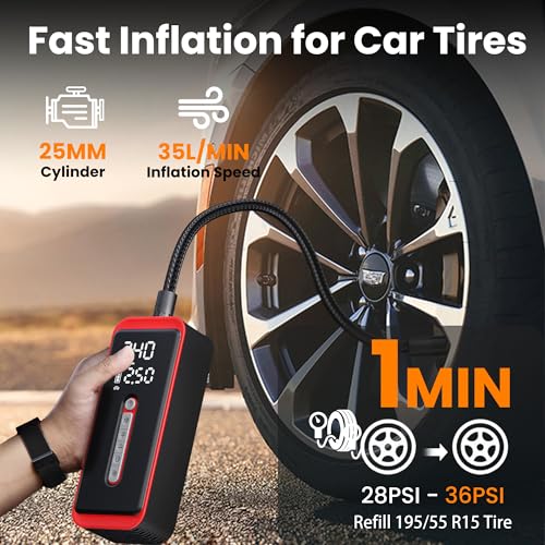150PSI Portable Cordless Tire Inflator for Car Tires