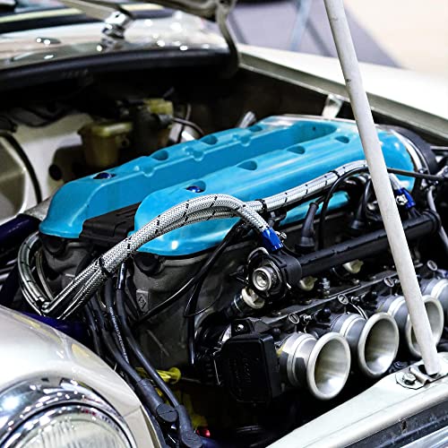 ERA Paints Blue Engine Paint Kit With Omni-Curing Catalyst Technology - 2K Aerosol Glossy Finish With High Temp Resistance And Extreme Durability Against Color Fade And Chemicals Like Brake Fluid - color: Blue 2K Spray Paint Kit
