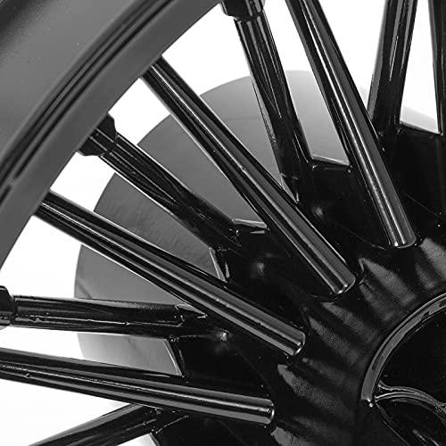 TOFR 16x5.5 Rear Fat King Spoke Wheel For Harley Touring Street Glide 09-25 - color: Gloss Black, size: Rear:16x5.5