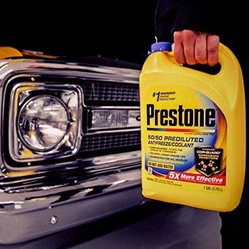Prestone All Vehicles Antifreeze and Coolant Ready to Use, 1 Gallon, Pack of 6