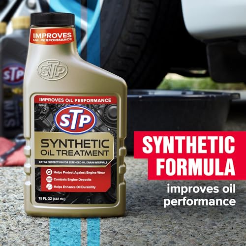 STP Synthetic Automotive Oil Treatment - 15 FL OZ Bottle, 6 Pack