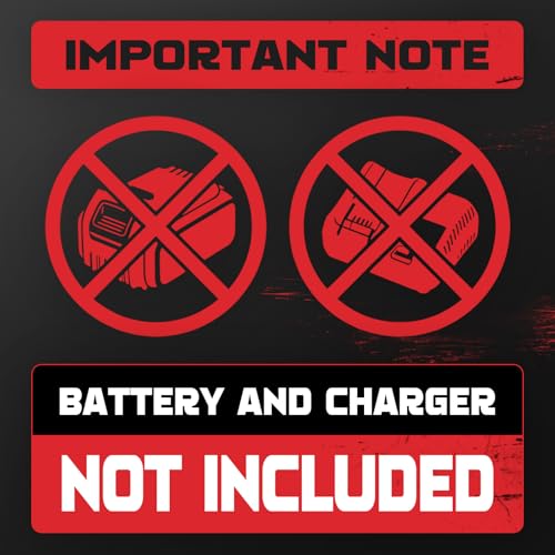 DIYtoolifz 150PSI Tire Inflator Compatible with Milwaukee 18V Battery - color: Red, size: 150 PSI