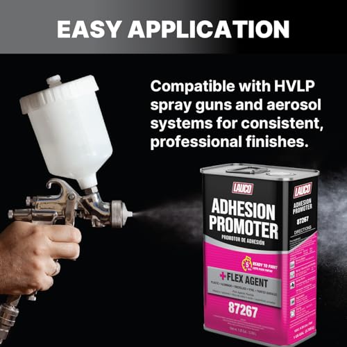 LAUCO Adhesion Promoter Gallon, Automotive Surface Adhesion Enhancer with Flex Agent for Plastic, Metal, Fiberglass, and Vinyl, Fast Dry, Ready to Paint in 5 Minutes 87267 - size: Gallon