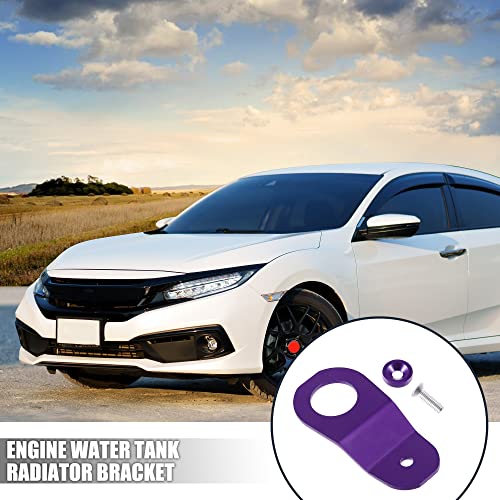 X AUTOHAUX Engine Water Tank Radiator Bracket Radiator Stay Mount Bracket and Washer Kit for Honda Civic 1996-2000 Aluminum Alloy Purple 1 Set - color: Purple