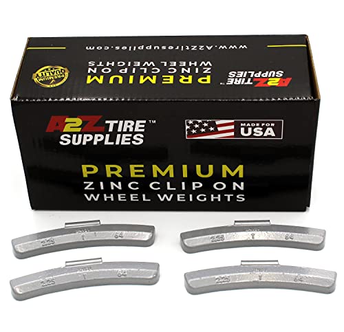 T Series Hammer on ZINC Wheel Weights Coated (2.25oz) Box of 25pcs - size: 2.25oz