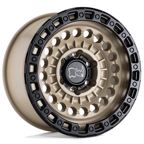 Black Rhino Hard Alloys SENTINEL 17X8.5 5X5.0 4.04-18mm DESERT SAND W/BLACK RING - 1785STN-85127D71 - color: DESERT SAND W/ BLACK RING, size: 17X8.5, 5X5.0, 4.04, -18mm