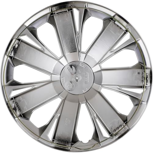 15" Universal Wheel Rim Cover Chrome Hubcaps Snap On Car Truck SUV - color: 5077-Chrome-15