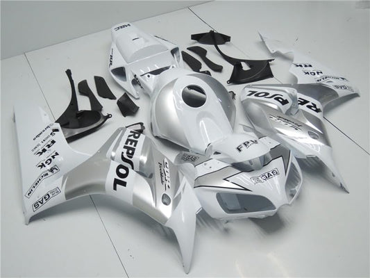 Silver Fairing Fit for HONDA 2006 2007 CBR1000RR CBR 1000RR New Injection ABS Plastics Bodywork Body Kit Bodyframe Body Work 06 07 - color: 03 Silver White
