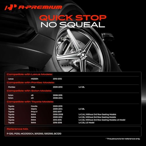 A-Premium Front Ceramic Brake Pads