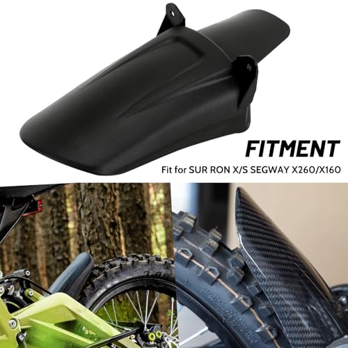 XINGWU Rear Shock Fender for Surron Light Bee X Segway X160/X260 Rear Mudguard Protector Wheel Fender for Surron Part Ebike Accessories Black - size: Rear Shock Fender, style: Black