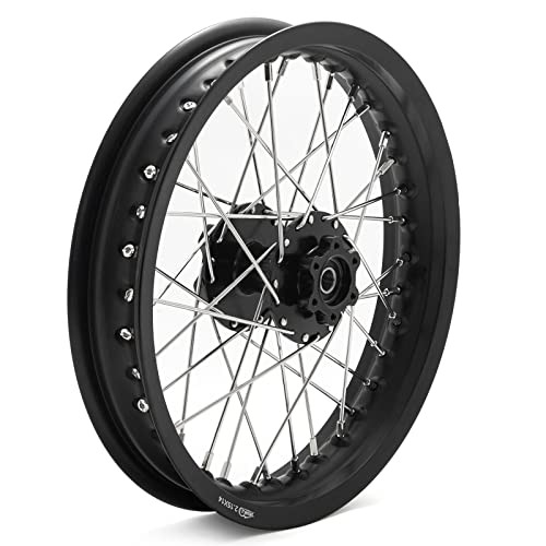 TOFR 14"x2.15" CNC Rear Wheel Rim Hub for Surron SUR-RON Light Bee X LBX - color: Black, size: 14" Rear