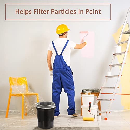 Patelai 10 Pcs 5 Gallon Paint Strainer Bags with Fine Mesh Elastic Top - size: 5 Gallon