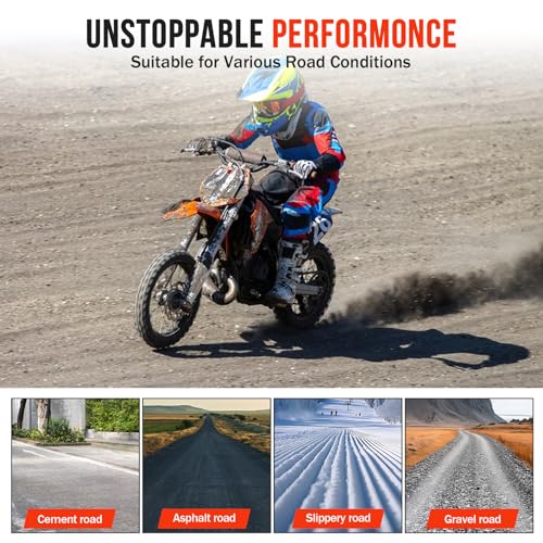 2.50-10 Dirt Bike Tire and Inner Tube Set,2.5-10 Off-Road Tyres