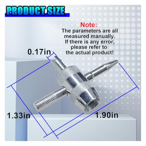 YoRise 4-Way Car Tire Valve Core Removal Tool, Multifunctional 4-in-1 Automotive Valve Stem Puller, Universal Vehicle Tire Stem Repair Wrench for Car, Bike, Bicycle, Automobile(4PCS) - size: 4PCS