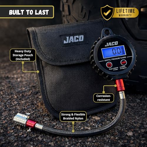 JACO ElitePro-X Digital Tire Pressure Gauge with Lightning Chuck - 100 PSI