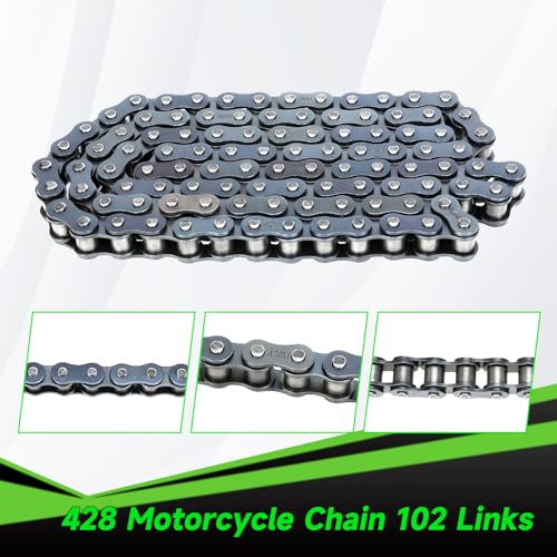428 Chain 102 Link for 110cc 125cc Coolster Tao tao ATV Dirt Bike - size: 102 Links