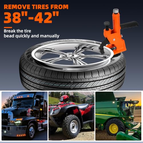 Heavy Manual Tire Bead Breaker with Handle,38"-42" Tires Changer Tool