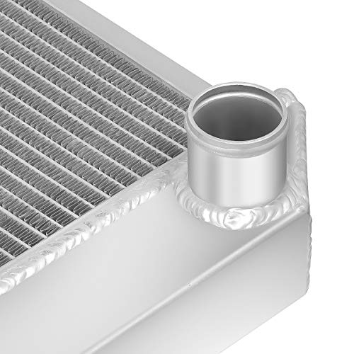 DNA Motoring RA-CHEVYT63-3 3-Row Full Aluminum Radiator Compatible with 1963-1966 Chevy C10/C20/C30/K10/K30, 1961-1962 Dynamic, 1961-1966 Bonneville/Catalina MT - style: 63-66 C-/K-Series MT