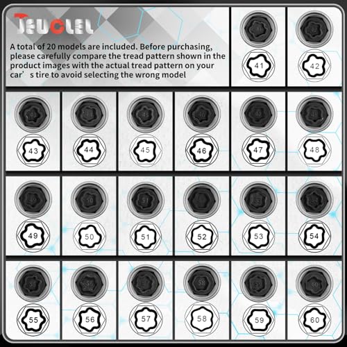 60 Wheel Locking Nut Key for BMW, Socket Adapter (OD 27mm-ID 25mm) - color: Socket 060