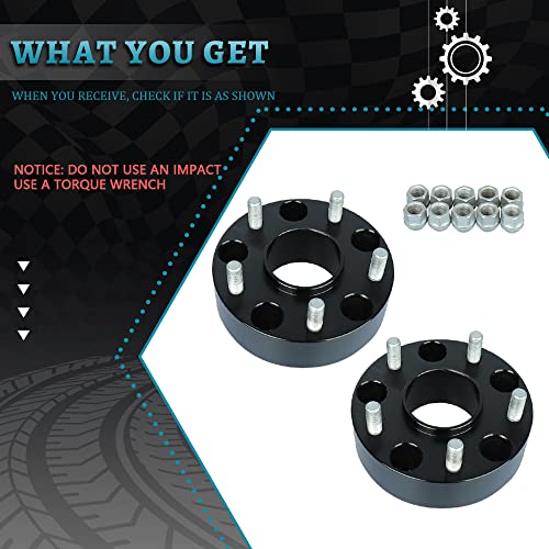 IRONTEK 2in Wheel Spacers 5x139.7mm (77.8mm Bore, 9/16-18 Studs) 5x5.5 to 5x5.5 Hubcentric Spacers 50mm FITS Chrysler 07-09 Aspen, for Dodge 02-11 Ram 1500 2WD 4WD, 05-10 Dakota, 2011 Ram 1500 - size: 5x5.5-50mm