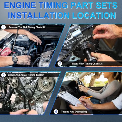 4.7L Engine Timing Chain Kit w/Water Pump Oil Pump Fits for Dodge
