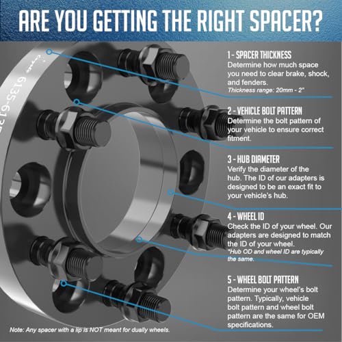 Wheel Accessories Parts 4 Pcs Hub Centric Wheel Spacers 6 on 135mm 6x135mm 1.00 Inch Thick M14x1.5 14x1.5 Thread Stud Fits Ford F150 | Expedition | Lincoln Navigator - size: 1.00" Thick - 4 Pack, style: 2015+ F150 Expedition