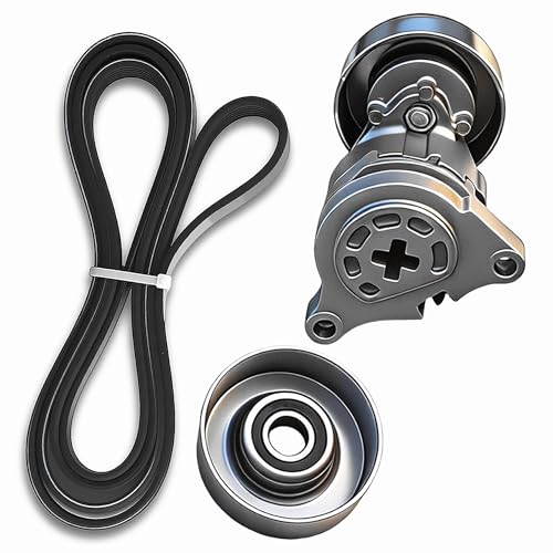 Serpentine Belt Kit With Tensioner And Idler Pulley For Subaru Outback - size: For Outback 3.0L (2001-2004)