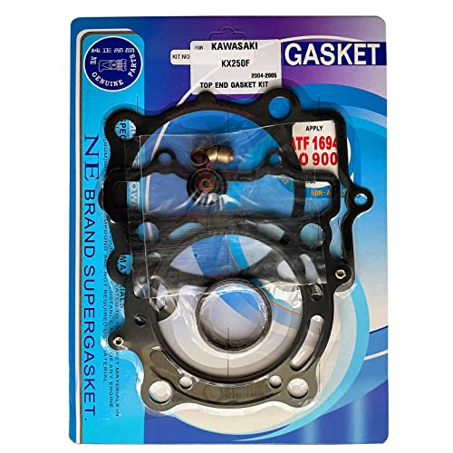 Full Engine Rebuild Gasket Kit, Compatible with Kawasaki KX250F, Top End Cylinder Head and Conversion Sealing Set
