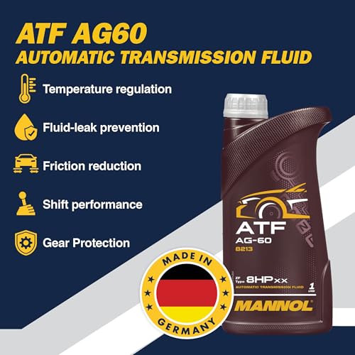 MANNOL 8213 ATF AG60-1, Converters, More, 8 Speed Transmission Fluid, 1L