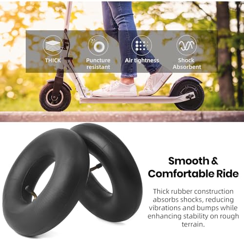 AR-PRO 2-Pack Heavy Duty 3.00-4 Inner Tube with TR87 Bent Valve Stem for ATV Wheelbarrows Tractors Mowers Hand Trucks E300 E325 Razor Scooter and More - size: 3.00-4