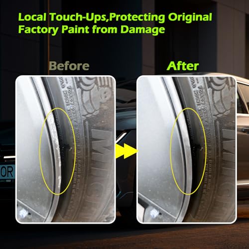 FOLLOWIN Silver Rim Touch Up Paint, Car Wheel Scratch Repair Kit, 1 fl oz - color: Bright Silver
