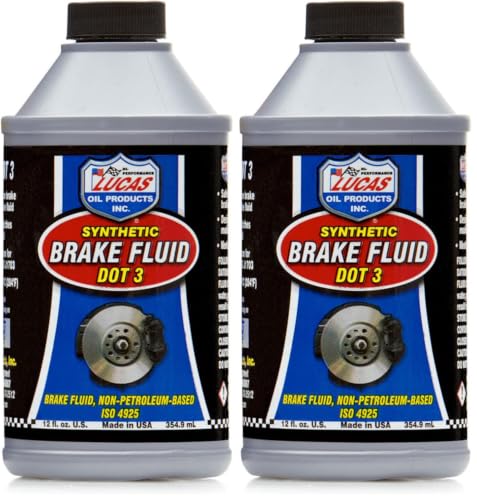 Lucas Oil 10825 Brake Fluid - 12 oz. (Pack of 2) - size: 12 Fl Oz (Pack of 2)