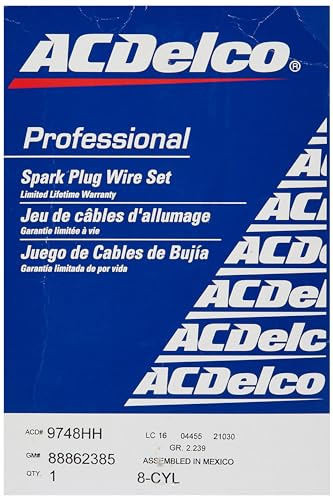 ACDelco Professional 9748HH Spark Plug Wire Set, 8 count (Pack of 6) - size: 8 count (Pack of 6)