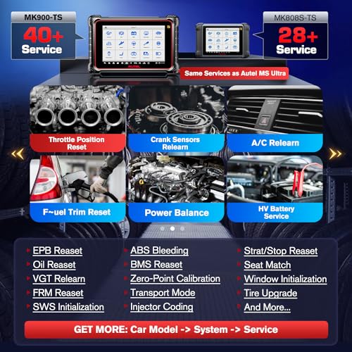 Autel Scanner MaxiCOM MK900TS, Top TPMS Programming & Bidirectional Tool