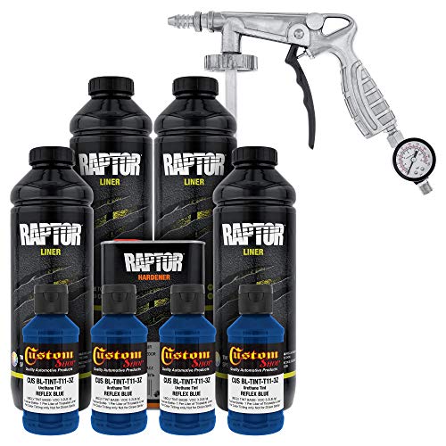 Custom Shop Reflex Blue Urethane Spray-On Truck Bed Liner Kit, 1 Gallon
