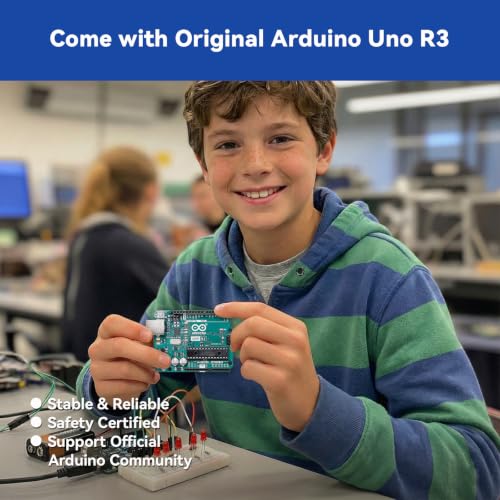 SunFounder Inventor Lab Starter Kit with Original Arduino Uno R3 REV3 Multimeter 34 Projects 40+Video Courses RAB Breadboard Holder, RoHS Compliant, for Beginners & Engineers