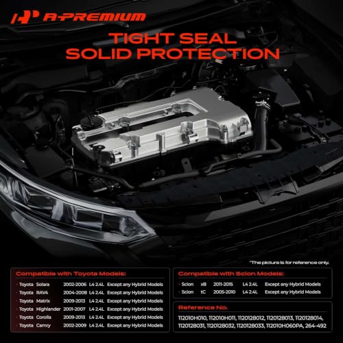 A-Premium Engine Valve Cover with Valve Cover Gasket - style: Engine Valve Cover with Gasket