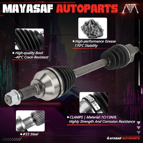 Front CV Axle Shaft Assembly for Nissan Rogue 2008-2013 - size: 666262*1+666264*1